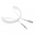 Wholesale USB-C Cable to 3.5mm Aux Auxiliary Cable for Headphone, Car Cord (White)